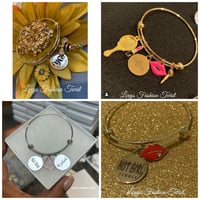 Engraved charm with 3 additional charms of choice ( Available in silver & gold)