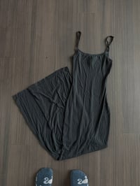 olive green skims dress (sz med)