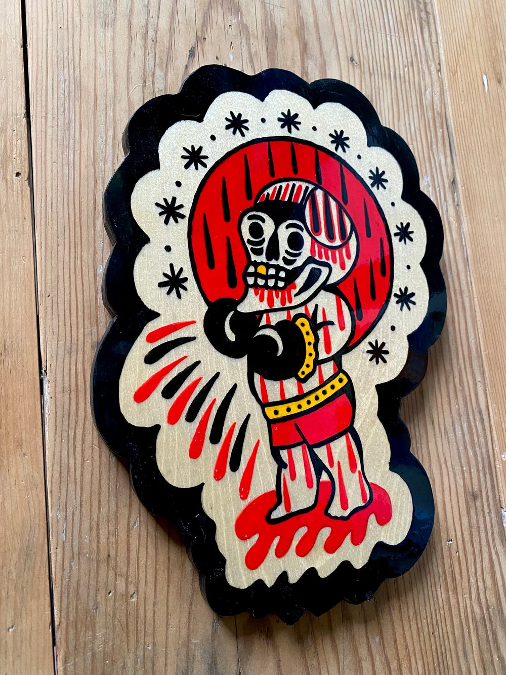 Baby boxer / Acrylic on Wood