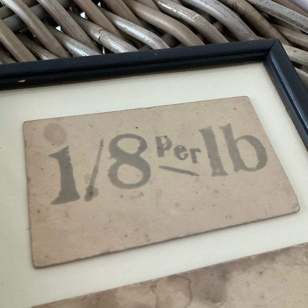 Image of Framed Price Cards