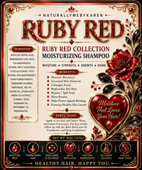 Image 5 of “RUBY RED COLLECTION” SHAMPOO & REPAIRING HAIR MASK 