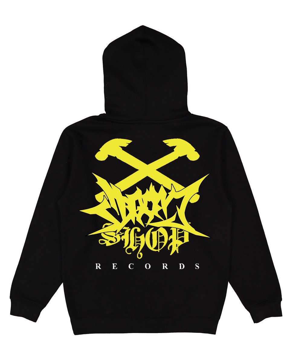 Hoodie: Yellow Logo 24’ | DOOMSHOP RECORDS