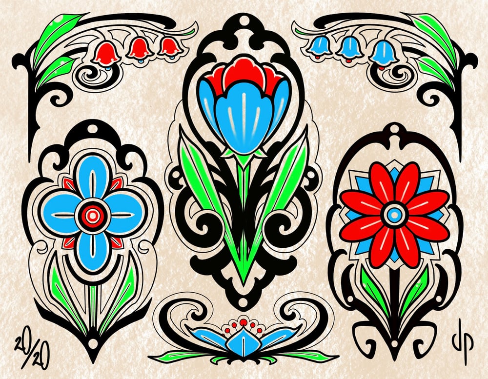 American traditional flowers 