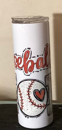 Image 2 of Baseball Mom Tumbler