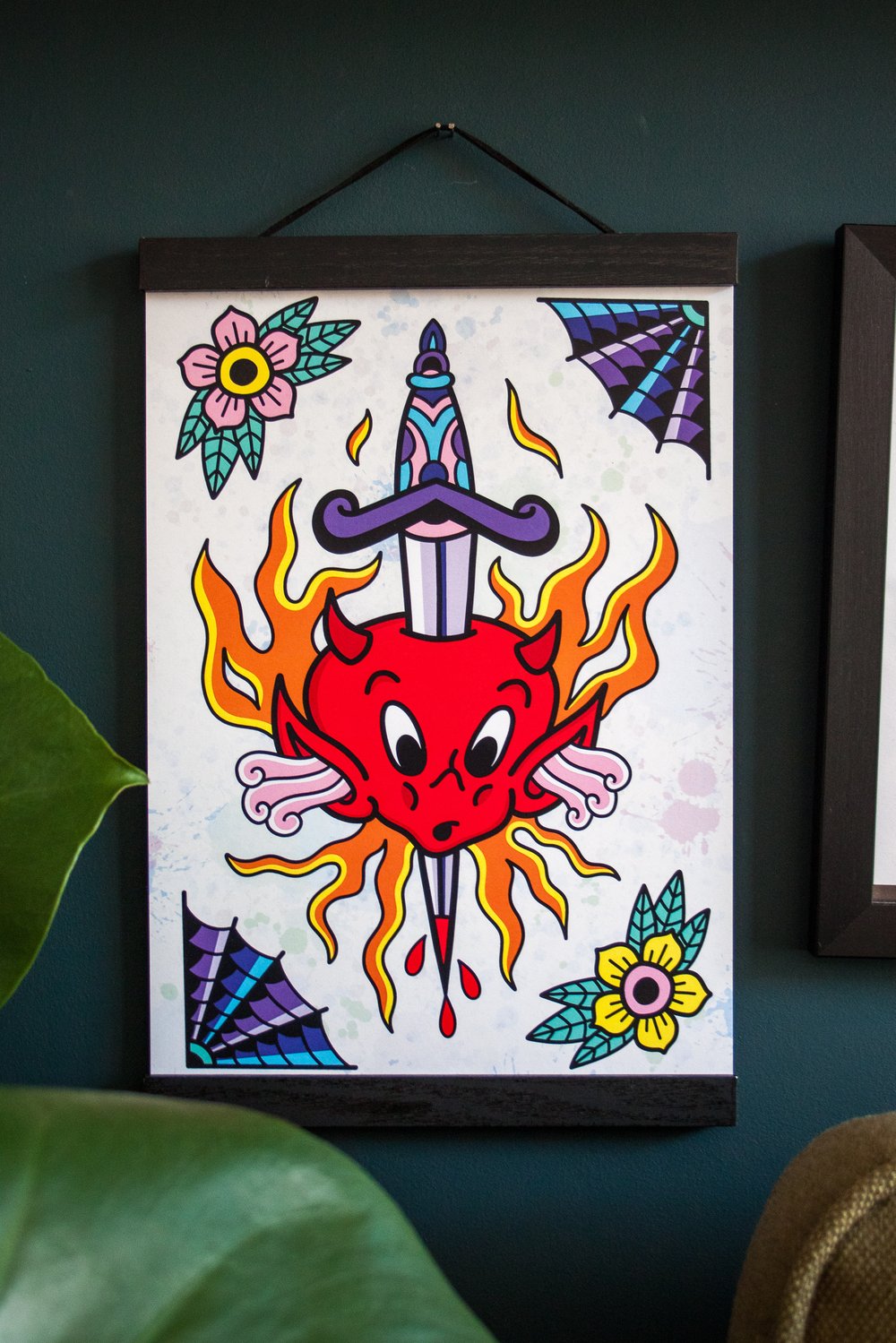 Image of Hot Stuff Dagger Head A4 Print