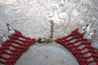 Image 3 of Red Beaded Necklace