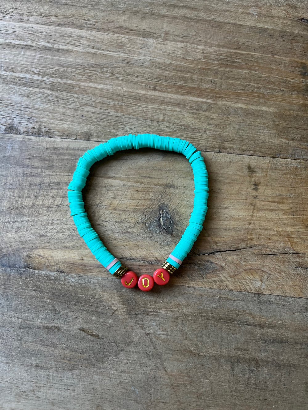 Image of Turquoise & Orange JOY bracelet