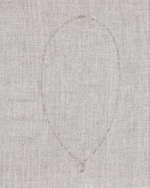 Image of 9ct yellow gold Luggage tag necklace 