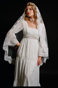 Image 2 of 1970s Eyelet Bell Sleeve