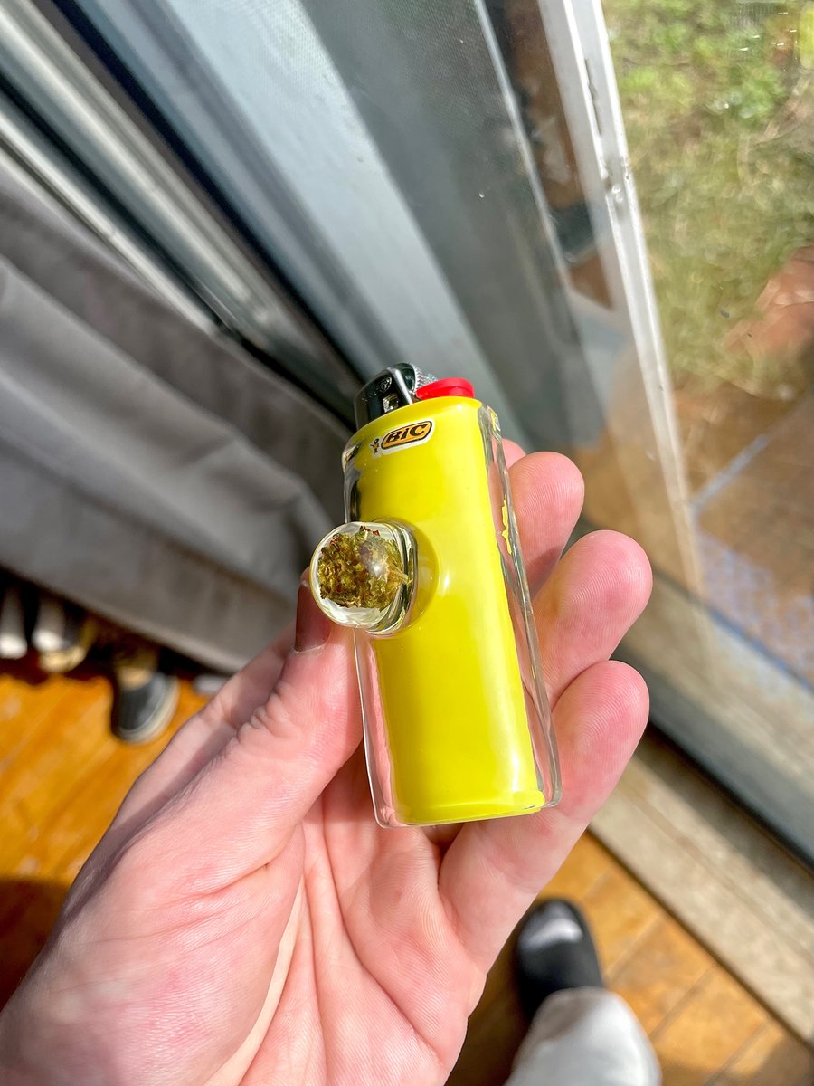 Image of Encased Flower Bic Lighter 