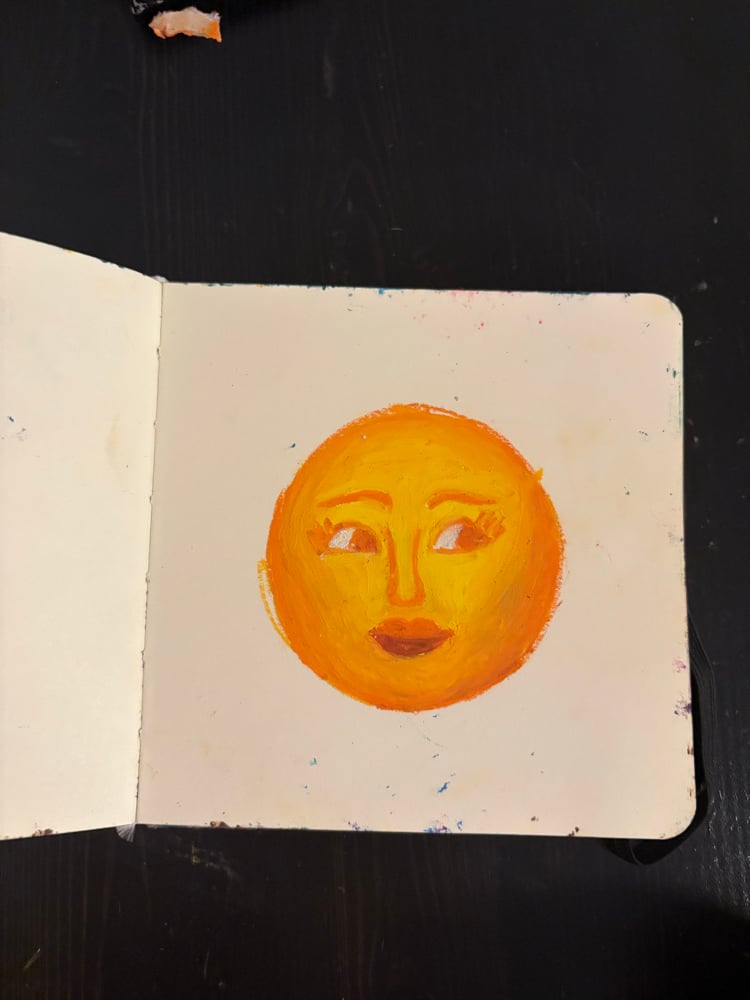Image of the sun 5x5 mini art print
