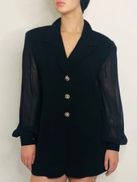 Image 4 of Badgley Mischka Sheer Arm Dress