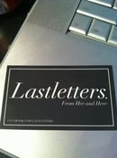 Image of Lastletters. From Her and Here Stickers