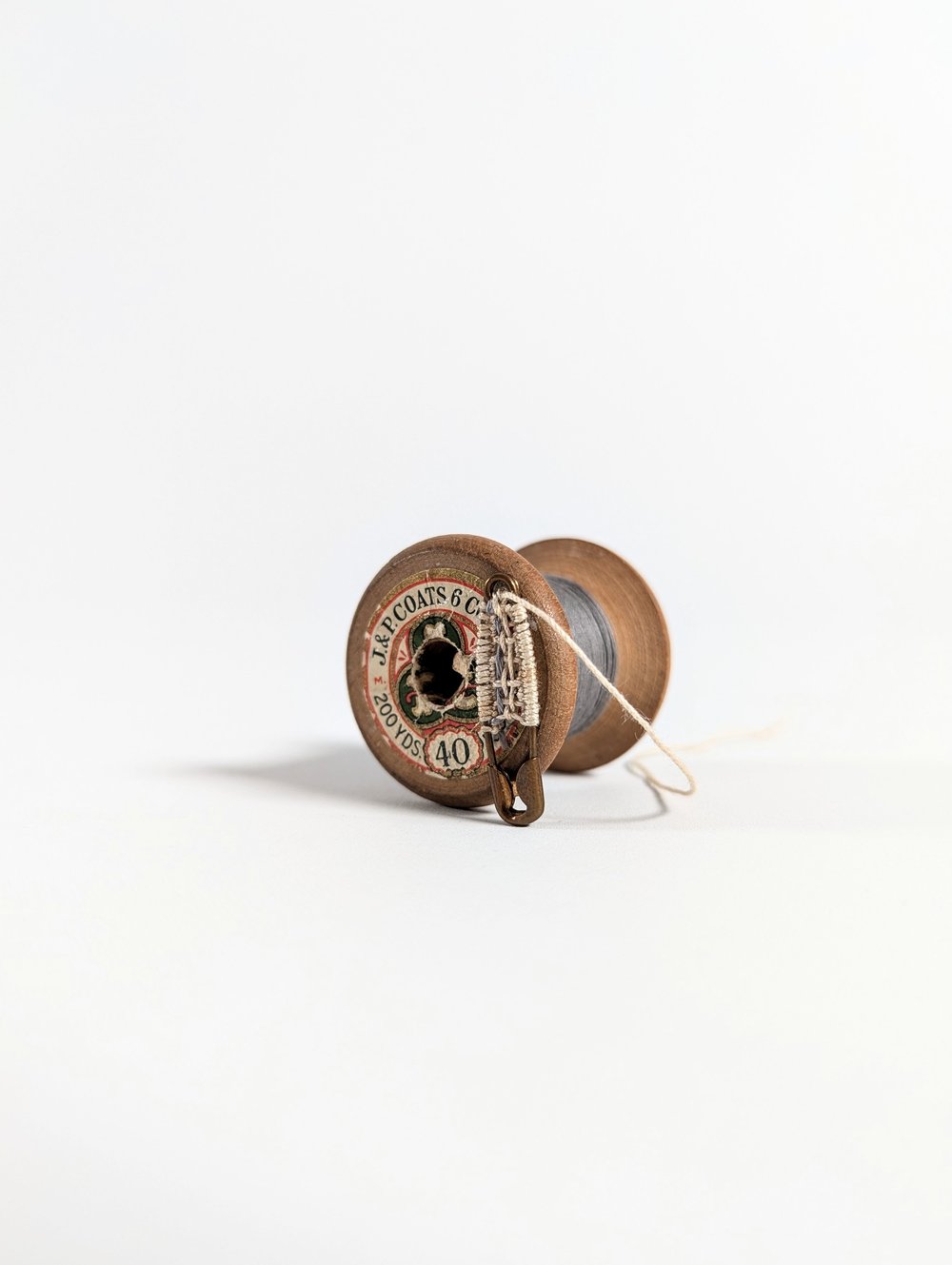 Image of Stitched Notions: Cotton reel sculpture - woven