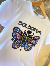 Image 1 of Camiseta bordada a man. BOLBORETA talla S corte chica. En STOCK.