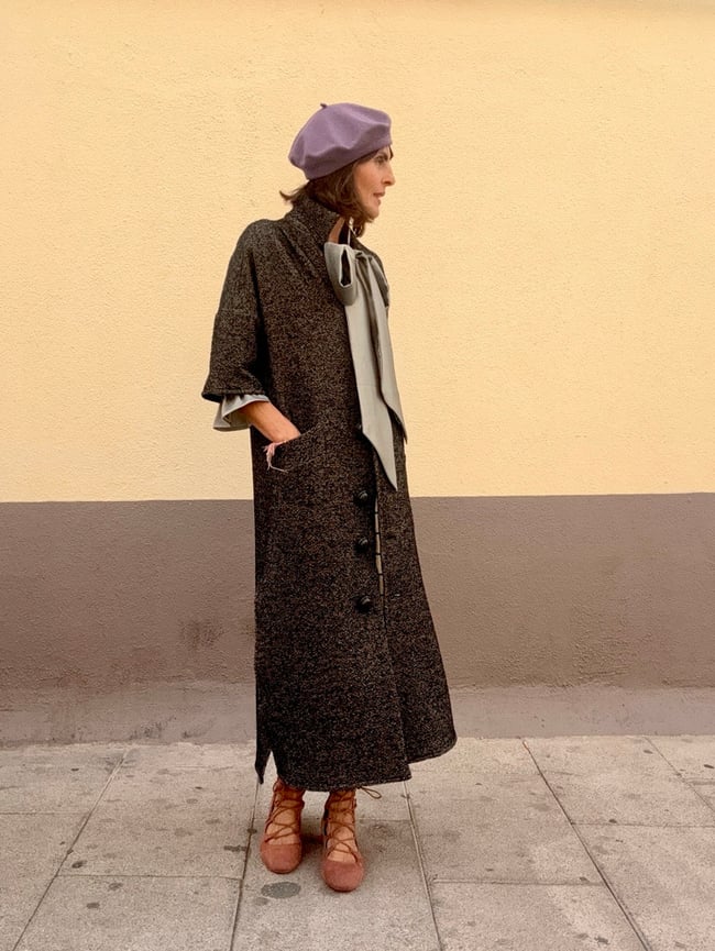 BIRDSEYE COAT KAFTAN