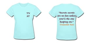 Image of Transmit Now Lyric Shirt- Women