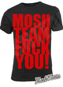 Image of MoshTeam F# You T-Shirt Blk/Red