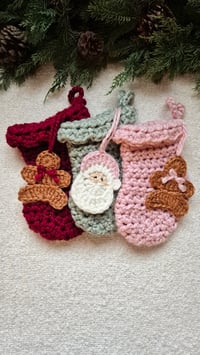 Image 3 of Pink Scallop Stocking Small & Large