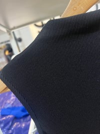 Image 6 of black ribbed summer jumper with pockets 