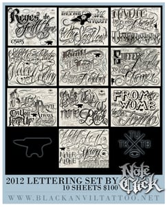 Image of Nate Click Lettering Set