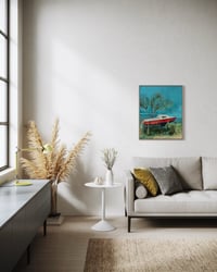 Image 10 of Painting / maleri / "Islands Brygge – Malerdrømme og tankestreger – Nokken III" / 60x75 cm