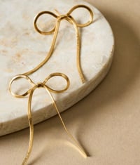 Image 1 of Katie Loxton Gold Bow Waterproof Earrings