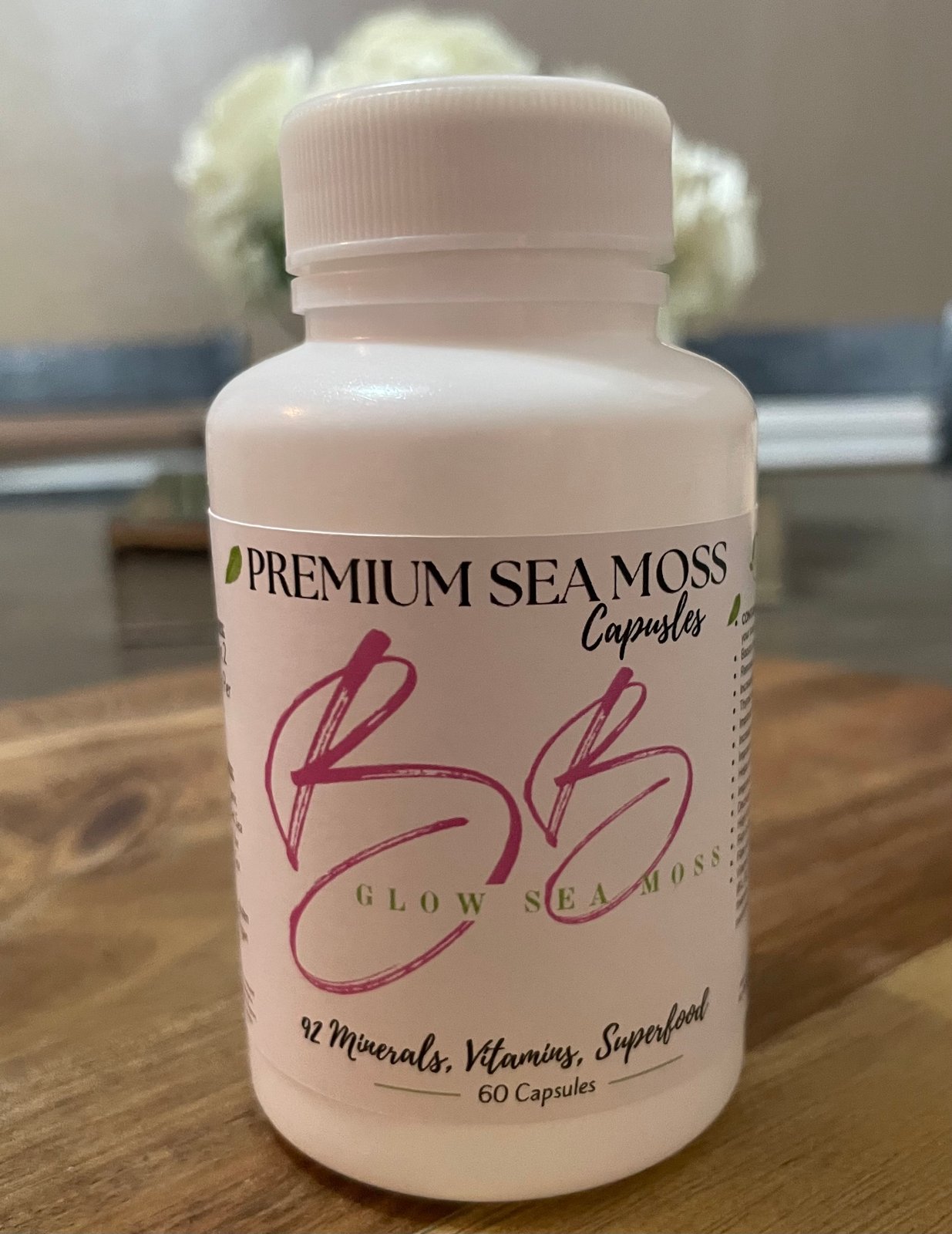 Handmade Pure AllNatural 100 Organic Sea Moss Vegan Capsules 60 Capsules (30 day supply