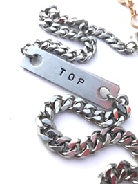 Image 1 of Thick Chain Word Necklace