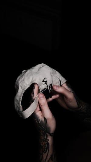 Image of Thorns handpainted cap