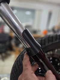 Image 2 of Shadow 600 Fork Seal Covers. Rock Gaurd Style 