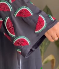 Image 3 of The Watermelon Abaya (quad M preorder)