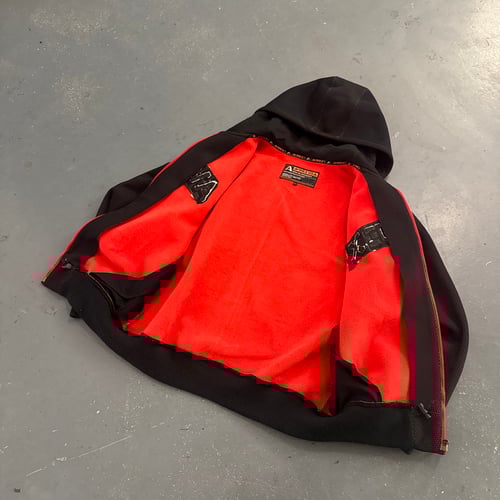 Image of 2000s Avirex Perforated hoodie, size XL