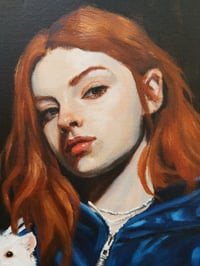 Image 3 of Young Lady with a Ferret 