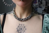 Image 2 of Stainless steel extra chunky byzantine neck chain 