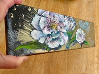 Image 3 of  Original Painting. Mixed Media on Canvas “Gold & Blossoms"  by Sheila Cameron copy