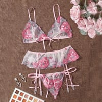 Image 1 of Pink & Blue Garter Set
