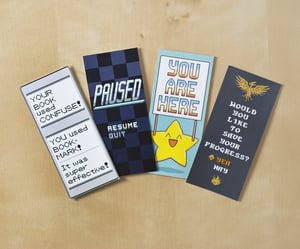 Image of Super Duper Set of 4 Pixel Art Bookmarks