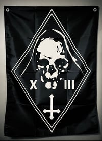Image 2 of Death Worship Reaper Skull FLAG 