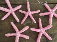 Image 4 of Spun cotton pink starfish ornament