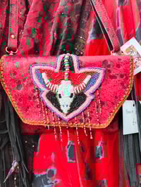 Image 4 of Barca Bag - red and black