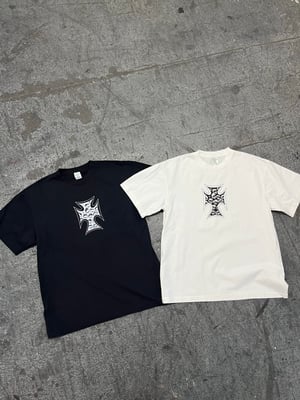 Image of Off white cross T 