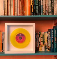 Image 2 of The Real Thing: Can You Feel The Force? Framed 7” yellow vinyl record