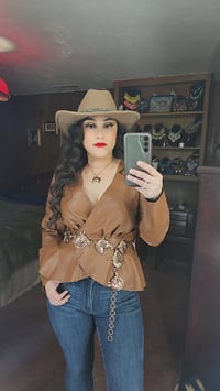 Image 3 of Horse Concho Chain Link Belt