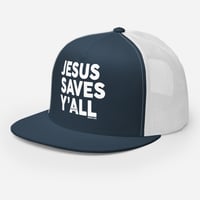 Image 3 of Jesus Saves Y'all Trucker Cap - FREE SHIPPING!!!