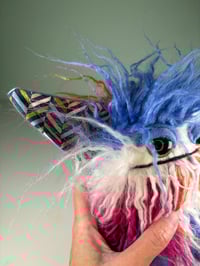 Image 3 of WeightedGrumpy Critter Monster - Bright Curly Patch Fur