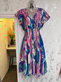 Patricia - Angel Sleeve Midi Dress