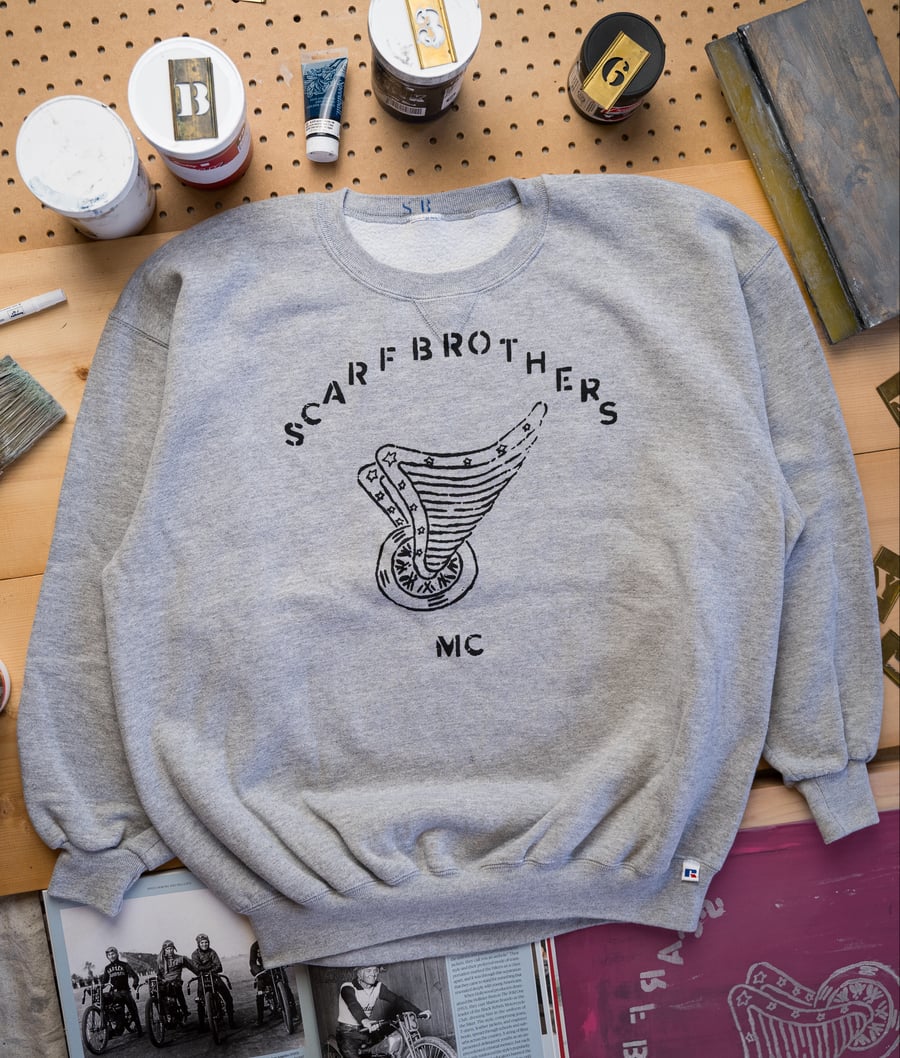 Image of Motor Club sweatshirt (XXL)-heather grey 