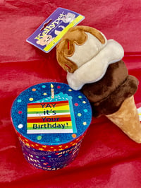 Image 1 of Ice Cream Cone Dog Toy