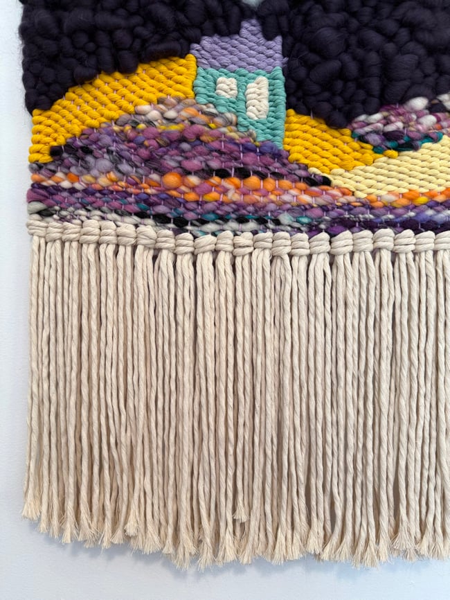 Moon magic. Woven wall hanging.